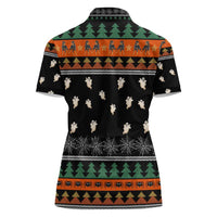 Rottweiler Christmas Women Polo Shirt Xmas Holiday Patterns - Wonder Print Shop