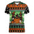 Rottweiler Christmas Women V-Neck T-Shirt Xmas Holiday Patterns - Wonder Print Shop