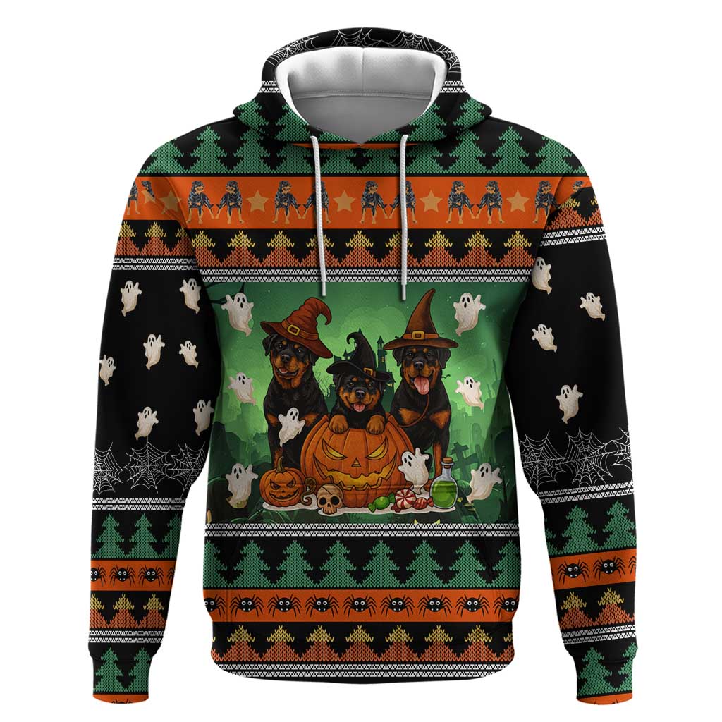Rottweiler Christmas Zip Hoodie Xmas Holiday Patterns - Wonder Print Shop