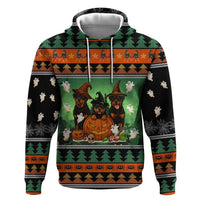 Rottweiler Christmas Zip Hoodie Xmas Holiday Patterns - Wonder Print Shop