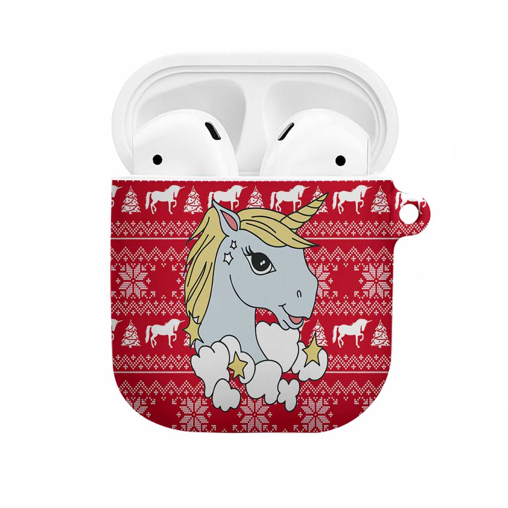 Lovely Unicorn Christmas AirPods Case Xmas Holiday Patterns - Wonder Print Shop