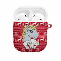 Lovely Unicorn Christmas AirPods Case Xmas Holiday Patterns - Wonder Print Shop
