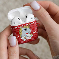 Lovely Unicorn Christmas AirPods Case Xmas Holiday Patterns - Wonder Print Shop