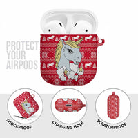 Lovely Unicorn Christmas AirPods Case Xmas Holiday Patterns - Wonder Print Shop