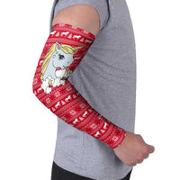 Lovely Unicorn Christmas Arm Sleeves Xmas Holiday Patterns - Wonder Print Shop