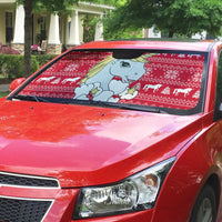 Lovely Unicorn Christmas Auto Sun Shade Xmas Holiday Patterns - Wonder Print Shop