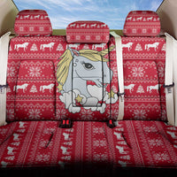 Lovely Unicorn Christmas Back Car Seat Cover Xmas Holiday Patterns - Wonder Print Shop