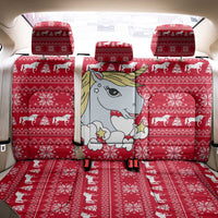 Lovely Unicorn Christmas Back Car Seat Cover Xmas Holiday Patterns - Wonder Print Shop