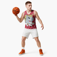 Lovely Unicorn Christmas Basketball Jersey Xmas Holiday Patterns - Wonder Print Shop