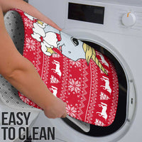 Lovely Unicorn Christmas Bathroom Set Xmas Holiday Patterns - Wonder Print Shop