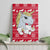 Lovely Unicorn Christmas Canvas Wall Art Xmas Holiday Patterns - Wonder Print Shop