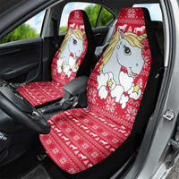 Lovely Unicorn Christmas Car Seat Cover Xmas Holiday Patterns - Wonder Print Shop