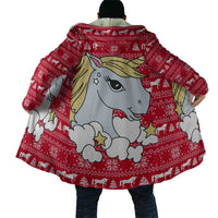 Lovely Unicorn Christmas Cloak Xmas Holiday Patterns - Wonder Print Shop