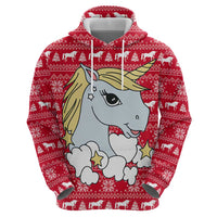 Lovely Unicorn Christmas Hoodie Xmas Holiday Patterns - Wonder Print Shop