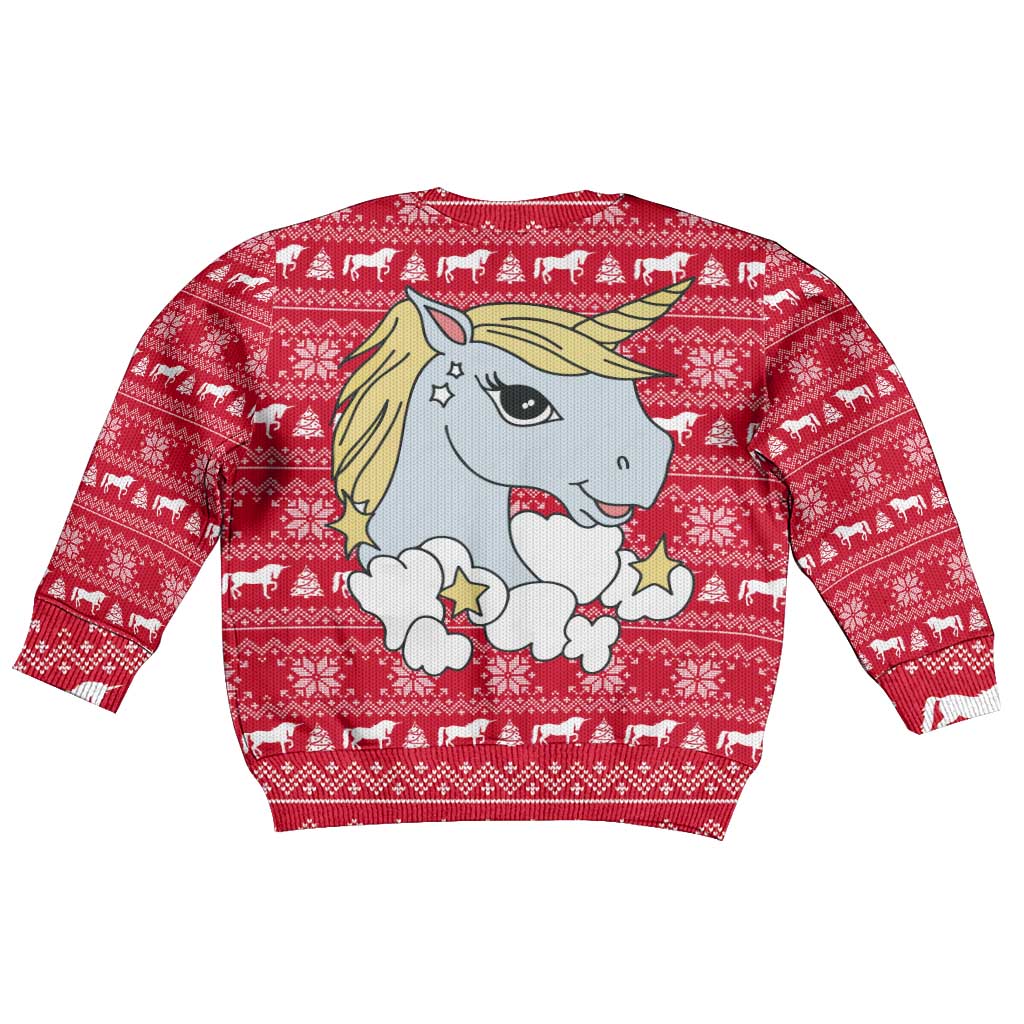 Lovely Unicorn Christmas Kid Ugly Christmas Sweater Xmas Holiday Patterns - Wonder Print Shop