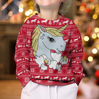 Lovely Unicorn Christmas Kid Ugly Christmas Sweater Xmas Holiday Patterns - Wonder Print Shop