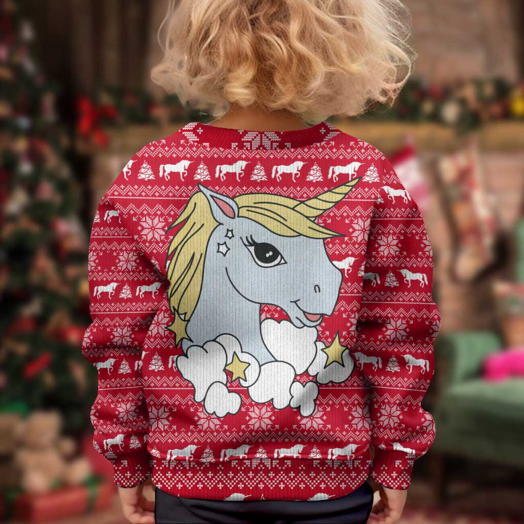 Lovely Unicorn Christmas Kid Ugly Christmas Sweater Xmas Holiday Patterns - Wonder Print Shop