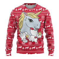 Lovely Unicorn Christmas Ugly Christmas Sweater Xmas Holiday Patterns - Wonder Print Shop