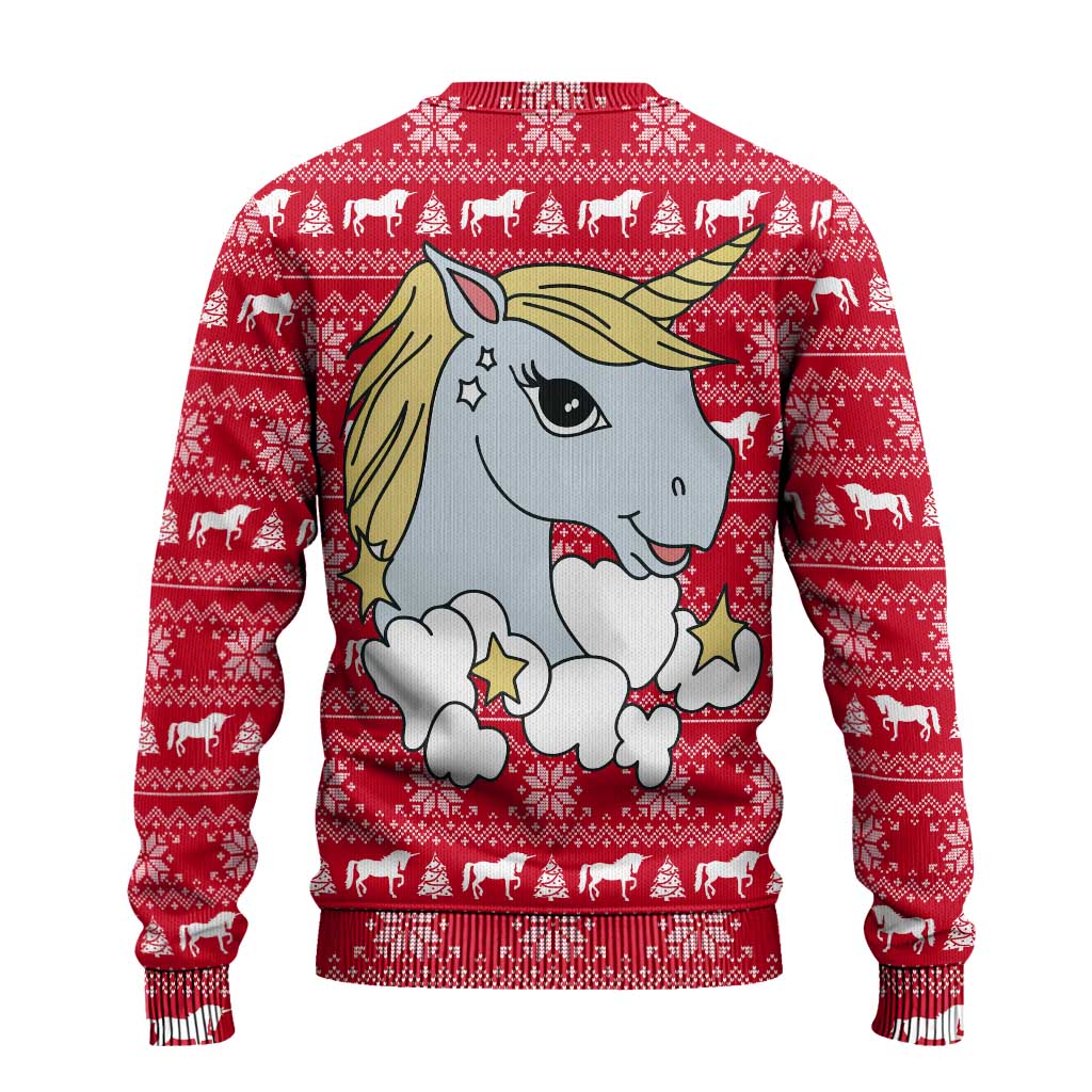Lovely Unicorn Christmas Ugly Christmas Sweater Xmas Holiday Patterns - Wonder Print Shop