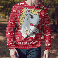 Lovely Unicorn Christmas Ugly Christmas Sweater Xmas Holiday Patterns - Wonder Print Shop