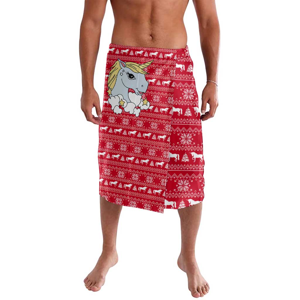 Lovely Unicorn Christmas Lavalava Xmas Holiday Patterns - Wonder Print Shop