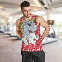 Lovely Unicorn Christmas Men Tank Top Xmas Holiday Patterns - Wonder Print Shop