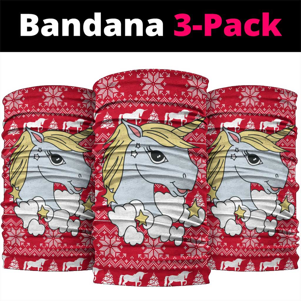 Lovely Unicorn Christmas Neck Gaiter Xmas Holiday Patterns - Wonder Print Shop