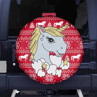 Lovely Unicorn Christmas Spare Tire Cover Xmas Holiday Patterns - Wonder Print Shop