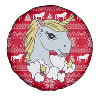 Lovely Unicorn Christmas Spare Tire Cover Xmas Holiday Patterns - Wonder Print Shop