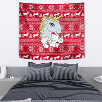 Lovely Unicorn Christmas Tapestry Xmas Holiday Patterns - Wonder Print Shop