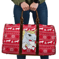 Lovely Unicorn Christmas Travel Bag Xmas Holiday Patterns - Wonder Print Shop