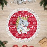 Lovely Unicorn Christmas Tree Skirt Xmas Holiday Patterns - Wonder Print Shop