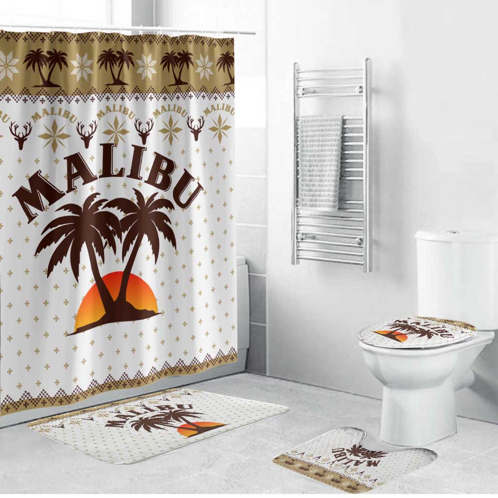Malibu Christmas Bathroom Set Xmas Holiday Patterns - Wonder Print Shop