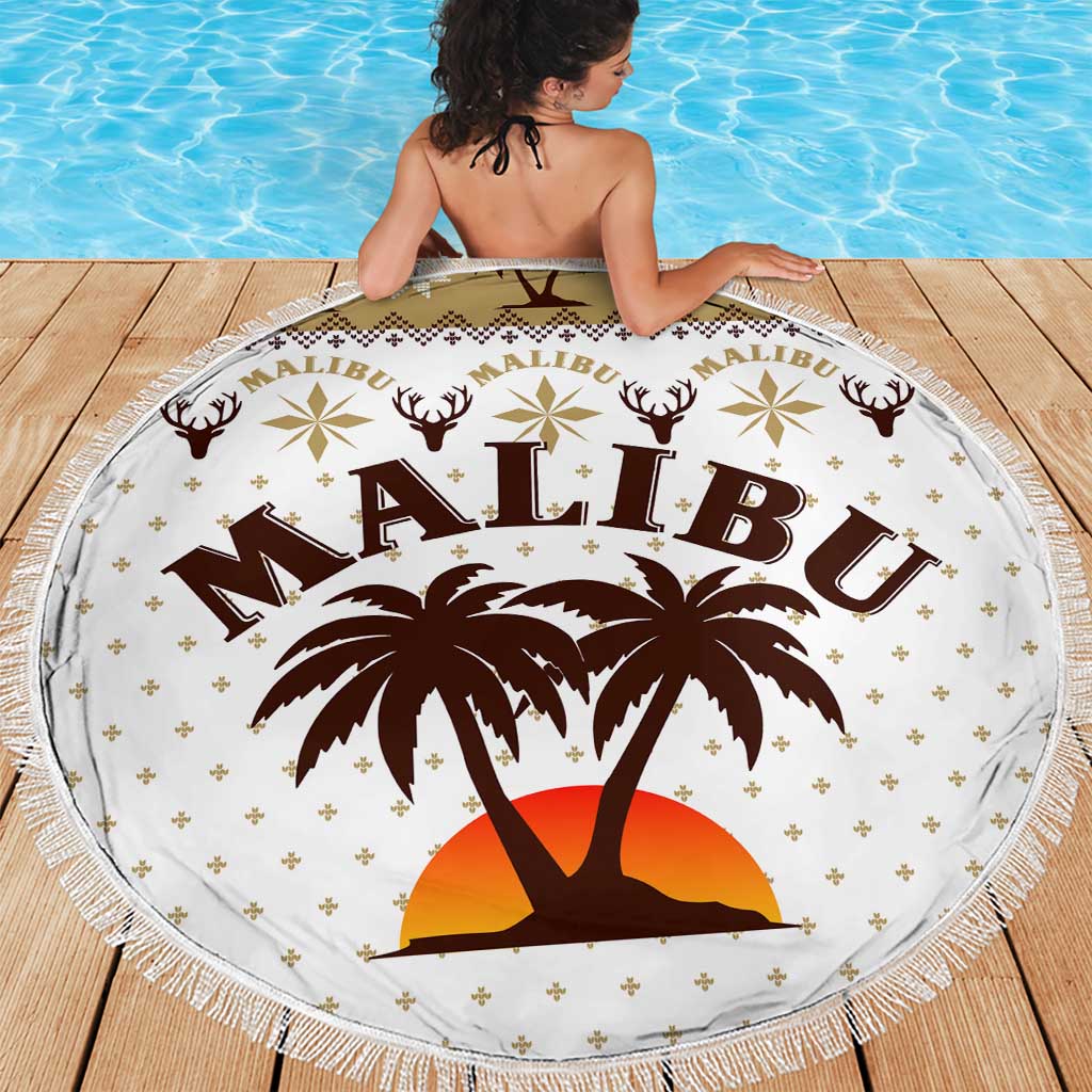 Malibu Christmas Beach Blanket Xmas Holiday Patterns - Wonder Print Shop