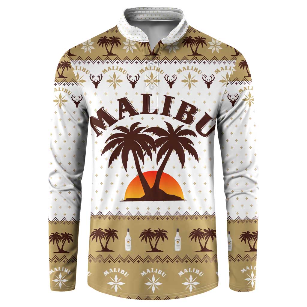 Malibu Christmas Button Sweatshirt Xmas Holiday Patterns - Wonder Print Shop
