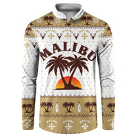 Malibu Christmas Button Sweatshirt Xmas Holiday Patterns - Wonder Print Shop
