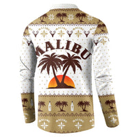 Malibu Christmas Button Sweatshirt Xmas Holiday Patterns - Wonder Print Shop