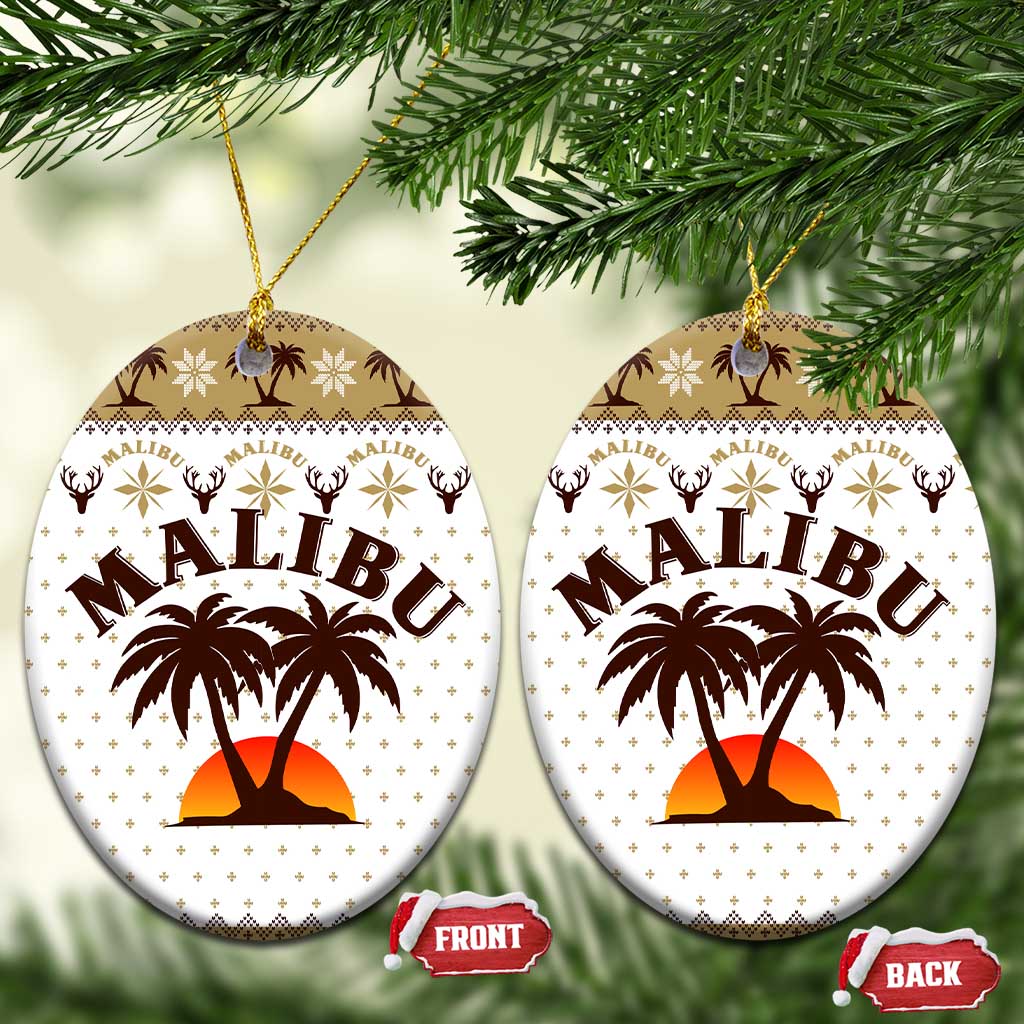 Malibu Christmas Ceramic Ornament Xmas Holiday Patterns - Wonder Print Shop