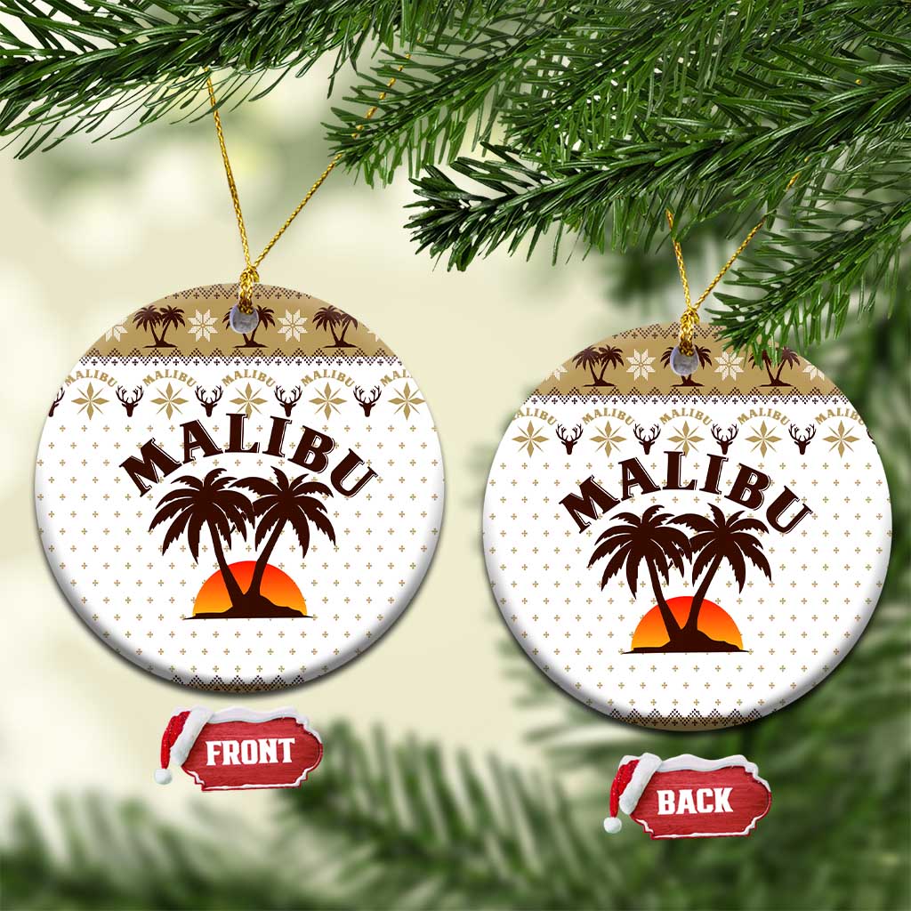 Malibu Christmas Ceramic Ornament Xmas Holiday Patterns - Wonder Print Shop