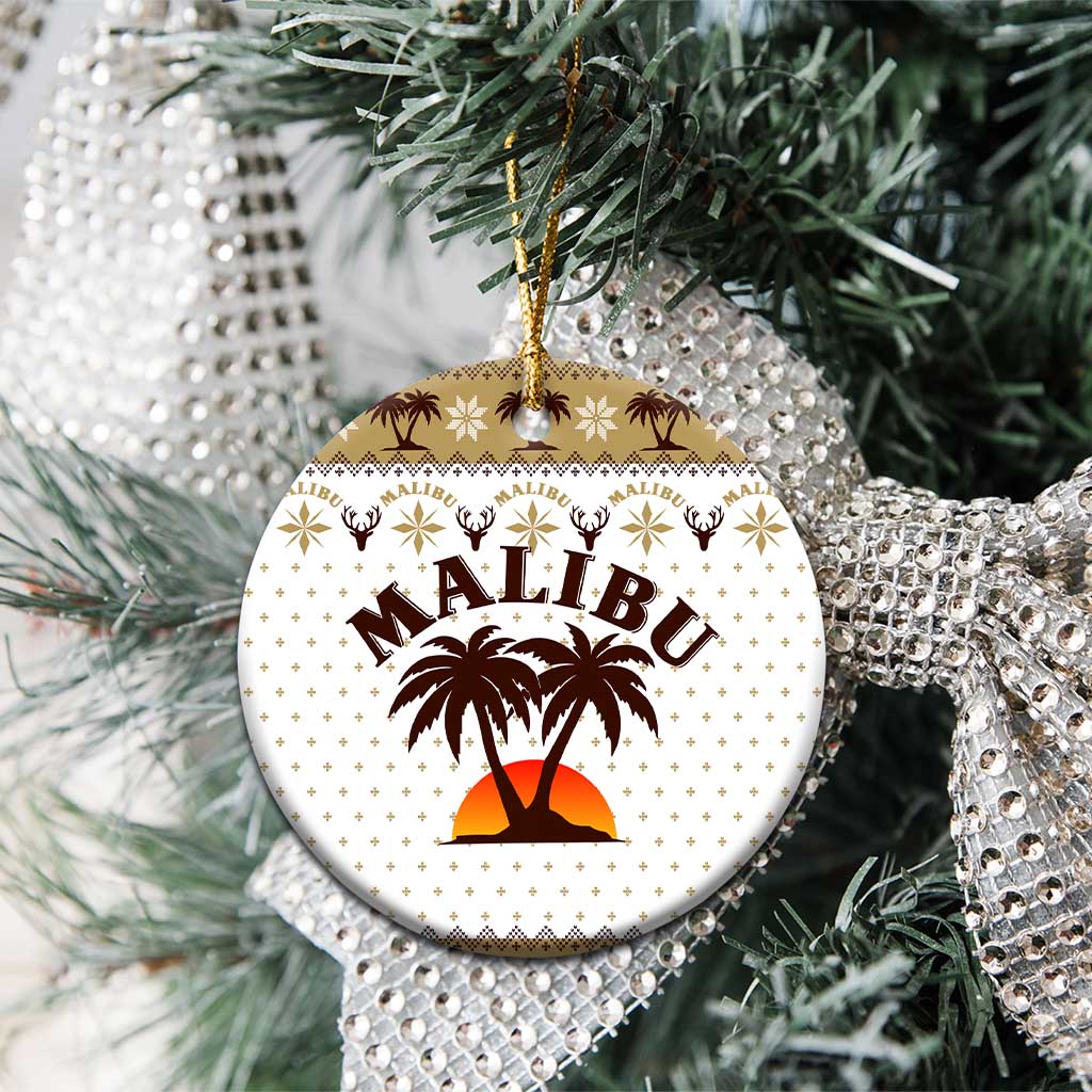 Malibu Christmas Ceramic Ornament Xmas Holiday Patterns - Wonder Print Shop