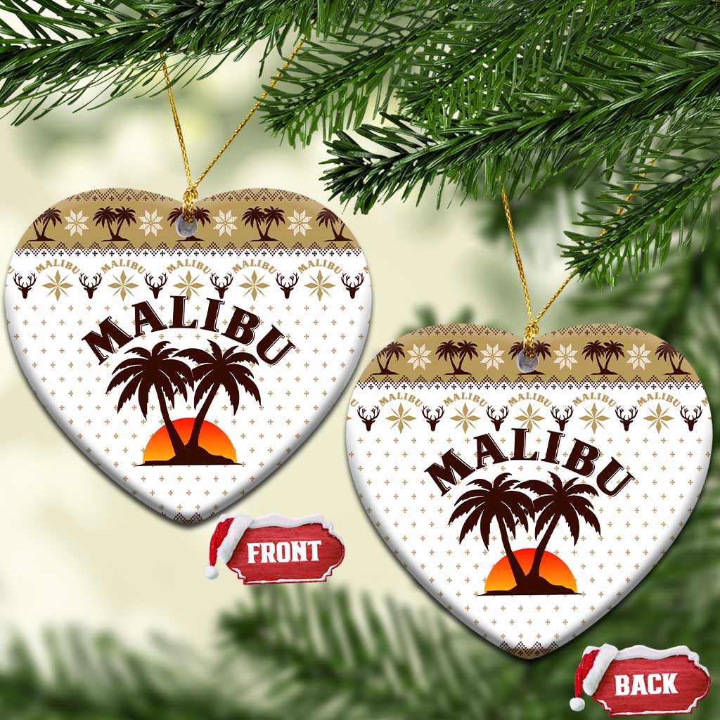 Malibu Christmas Ceramic Ornament Xmas Holiday Patterns - Wonder Print Shop