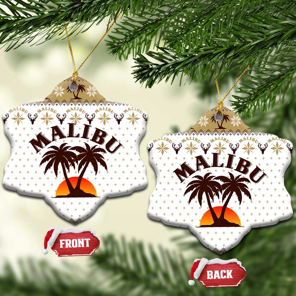 Malibu Christmas Ceramic Ornament Xmas Holiday Patterns - Wonder Print Shop