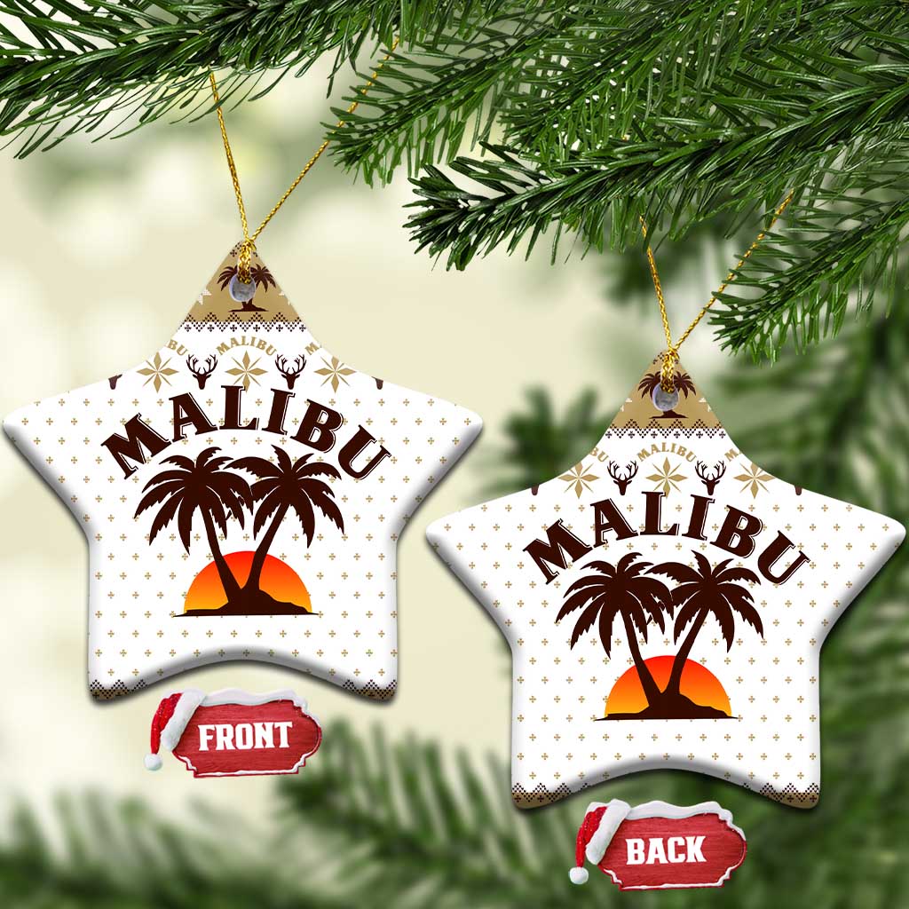 Malibu Christmas Ceramic Ornament Xmas Holiday Patterns - Wonder Print Shop