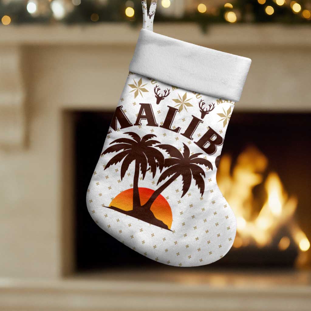 Malibu Christmas Stocking Xmas Holiday Patterns - Wonder Print Shop