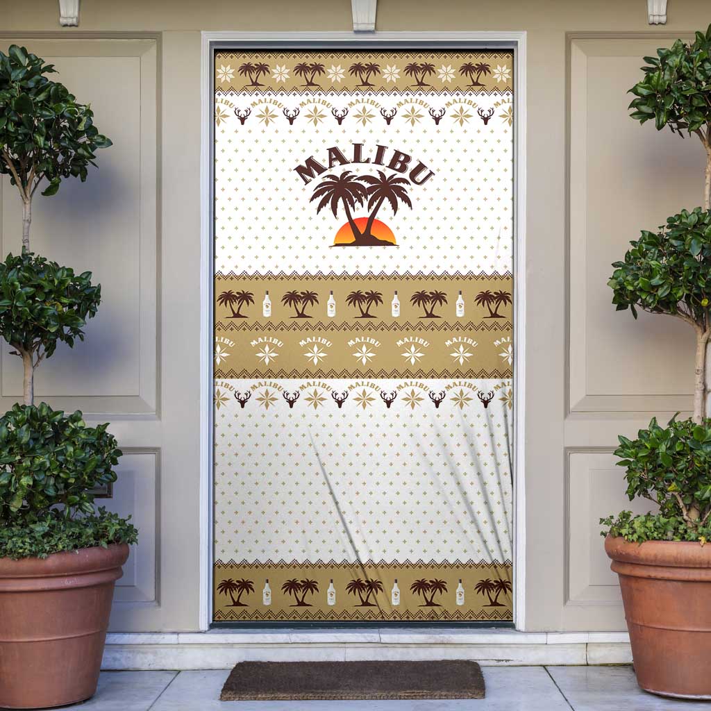 Malibu Christmas Door Cover Xmas Holiday Patterns - Wonder Print Shop