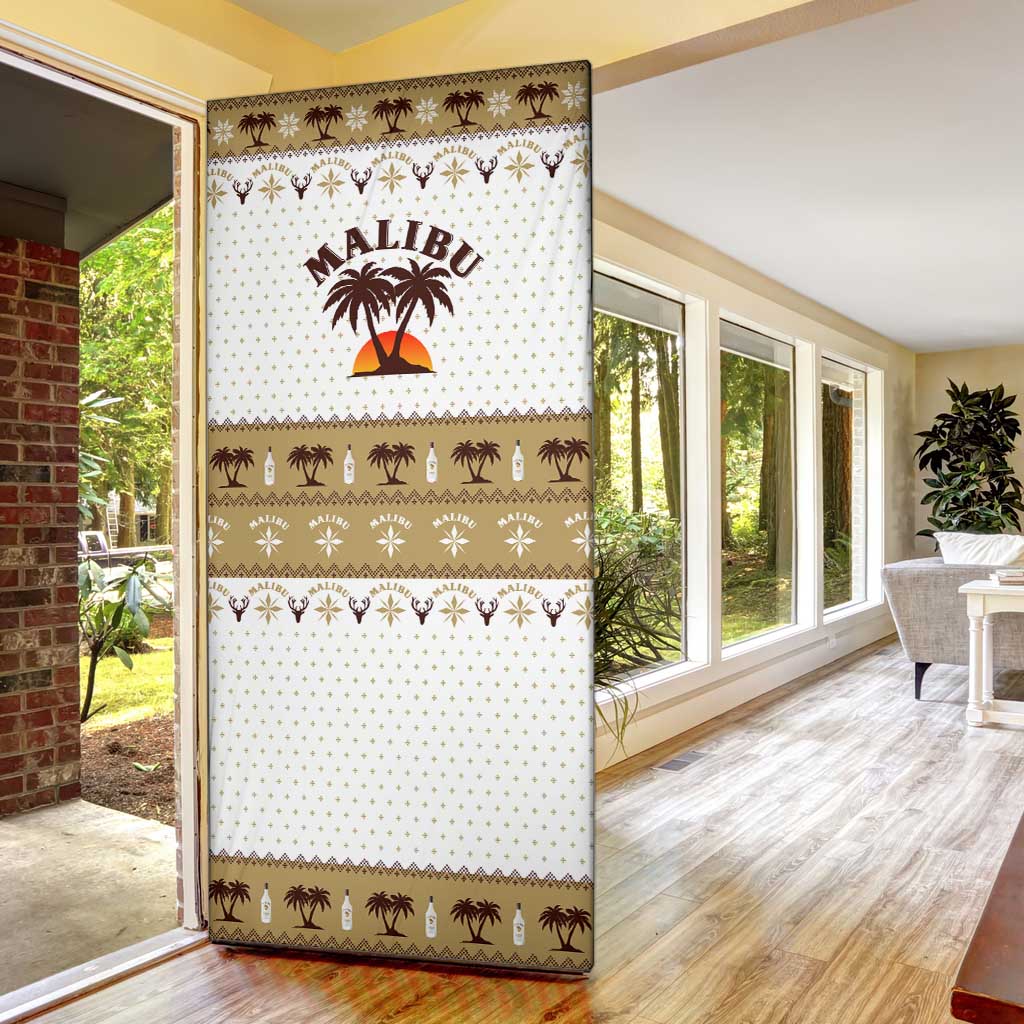 Malibu Christmas Door Cover Xmas Holiday Patterns - Wonder Print Shop