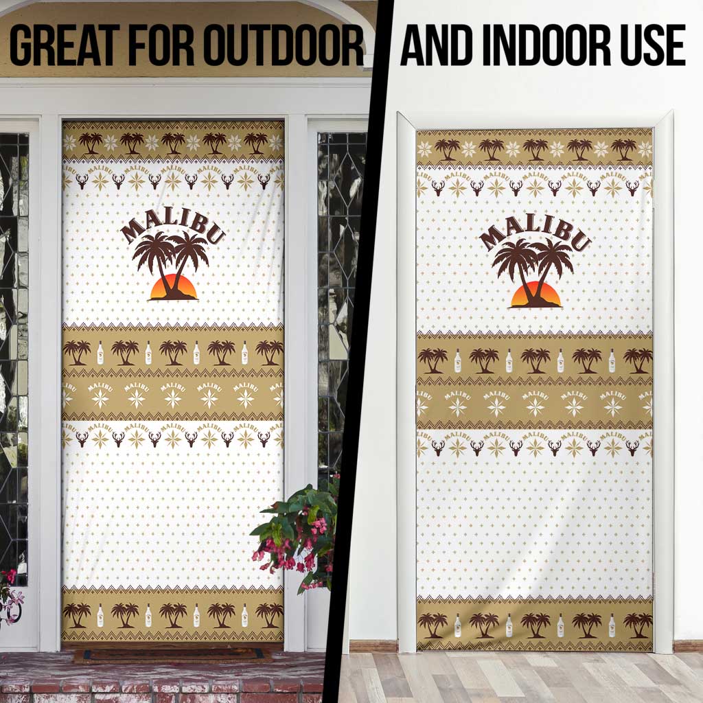 Malibu Christmas Door Cover Xmas Holiday Patterns - Wonder Print Shop