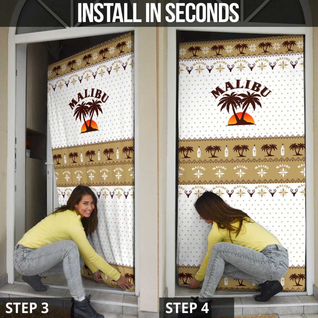 Malibu Christmas Door Cover Xmas Holiday Patterns - Wonder Print Shop