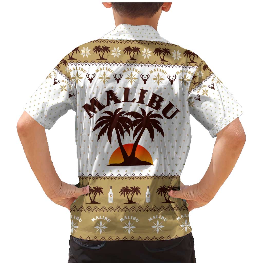 Malibu Christmas Family Matching Mermaid Dress and Hawaiian Shirt Xmas Holiday Patterns - Wonder Print Shop