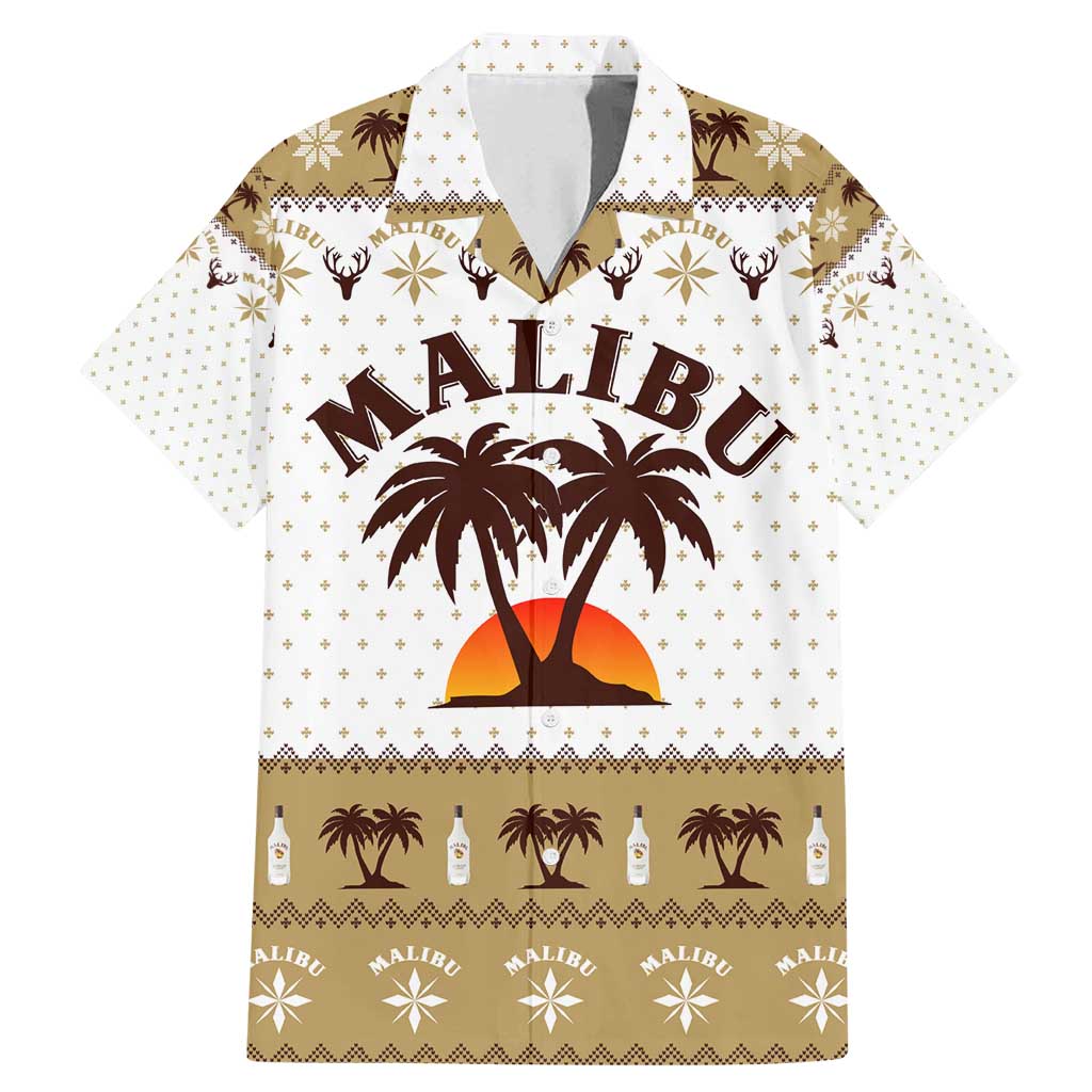 Malibu Christmas Family Matching Mermaid Dress and Hawaiian Shirt Xmas Holiday Patterns - Wonder Print Shop